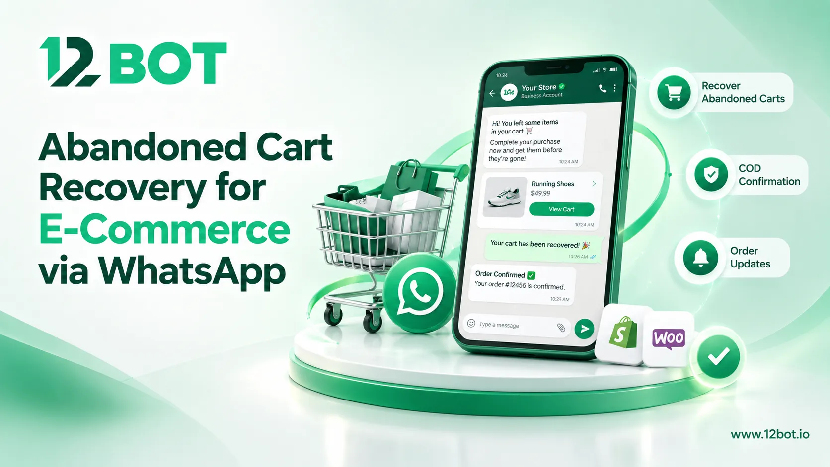 Abandoned Cart Recovery for E-Commerce via WhatsApp