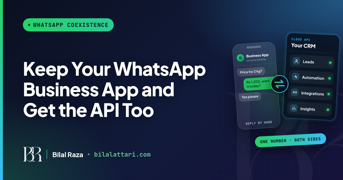 Keep Your WhatsApp Business App and Get the API Too: Coexistence With 12Bot