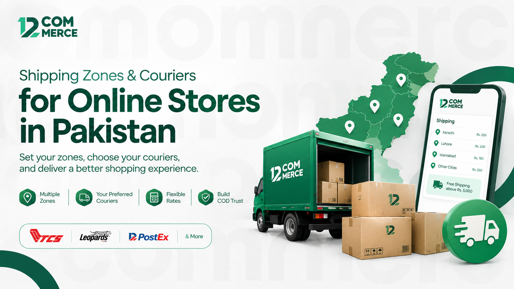 Shipping Zones & Couriers for Online Stores in Pakistan — 12Commerce blog